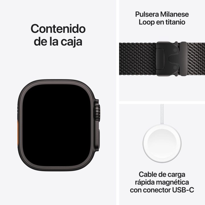 Smartwatch Apple watch u4 GPS+cell 49mm black titanium milanese loop…