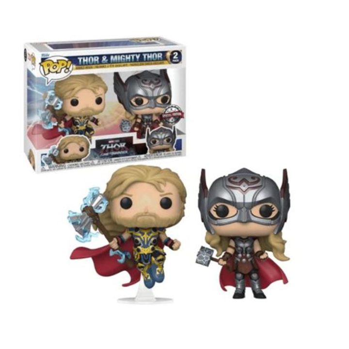 Pack 2 funkos Funko pop Marvel thor love & thunder thor & migthy thor…