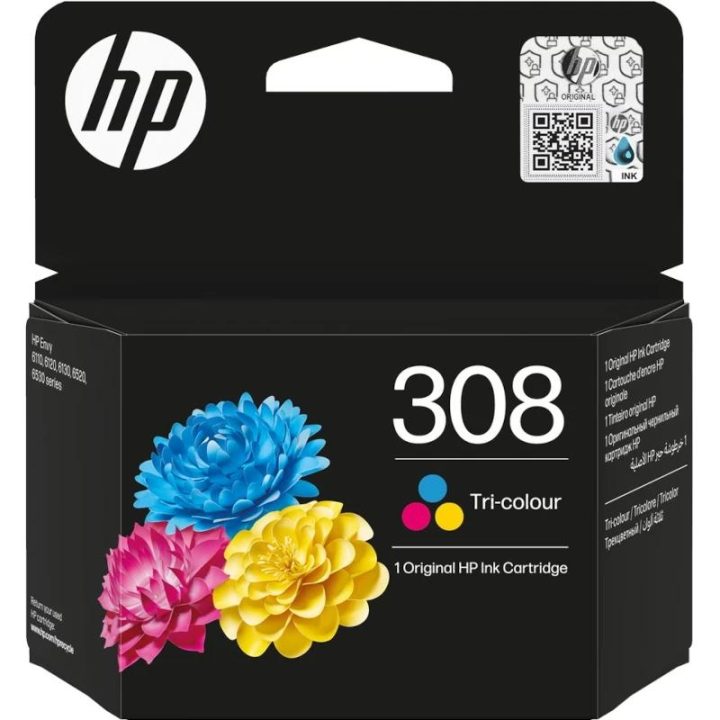 HP Original 308 Tri-Color Ink Cartridge