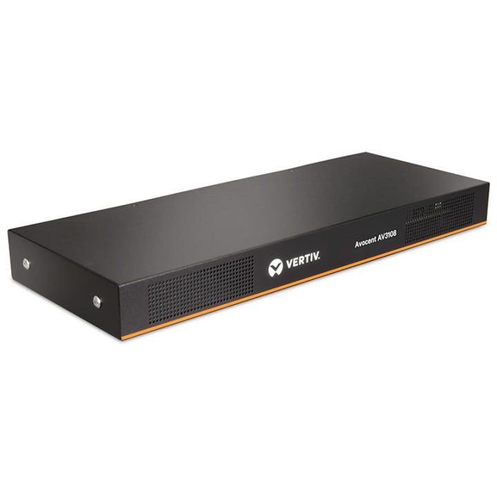 Vertiv Avocent AV 3108 interruptor KVM Montagem em rack Preto