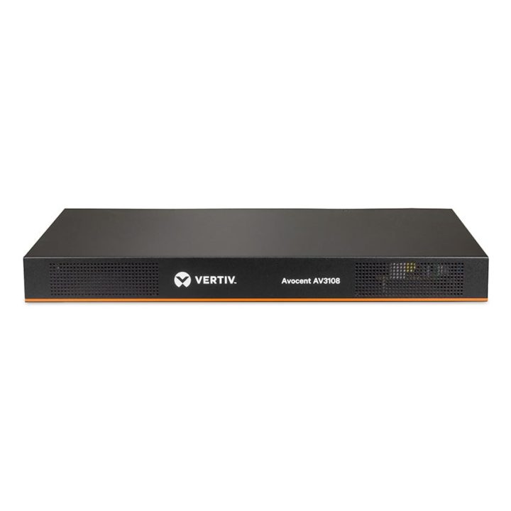 Vertiv Avocent AV 3108 interruptor KVM Montaje en rack Negro