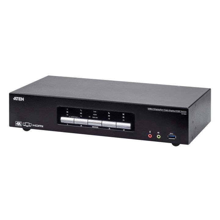 ATEN CS1964 KVM Switch Black