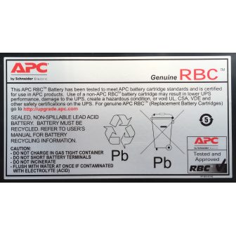 APC RBC55 Lead Acid UPS Battery
