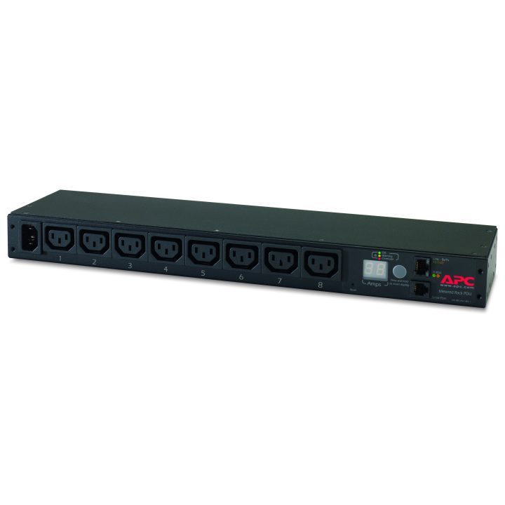 APC AP7820B Power Distribution Unit (PDU) 8 AC Outlets 0U/1U Black
