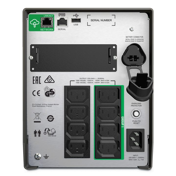 APC SMT1000IC sistema de alimentación ininterrumpida (UPS) Línea…