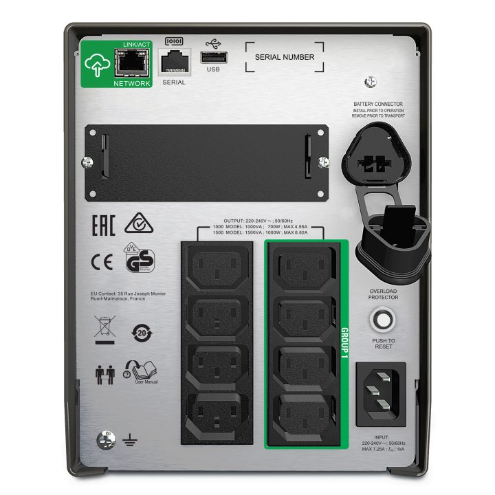 APC SMT1500IC uninterruptible power supply (UPS) Line-interactive 1.5…