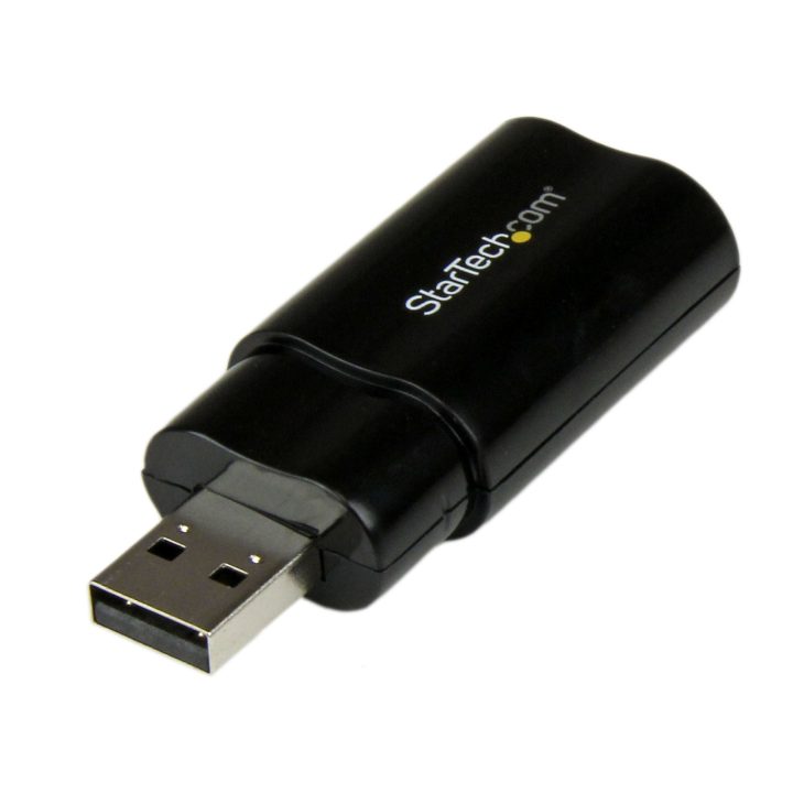 StarTech.com External USB Stereo Sound Card Adapter Converter - Black