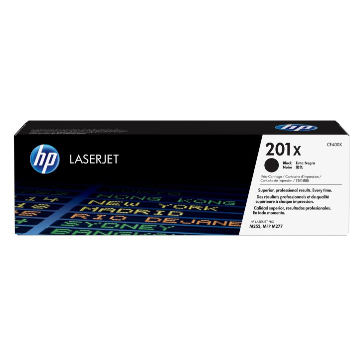 Cartucho de tóner original HP LaserJet 201X preto de alta capacidade