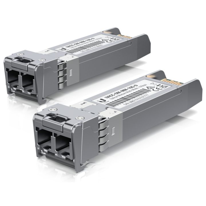 Ubiquiti Networks UACC-OM-MM-10G-D-20 red fiber optic transceiver…