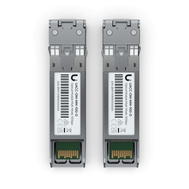 Ubiquiti Networks UACC-OM-MM-10G-D-20 red fiber optic transceiver…