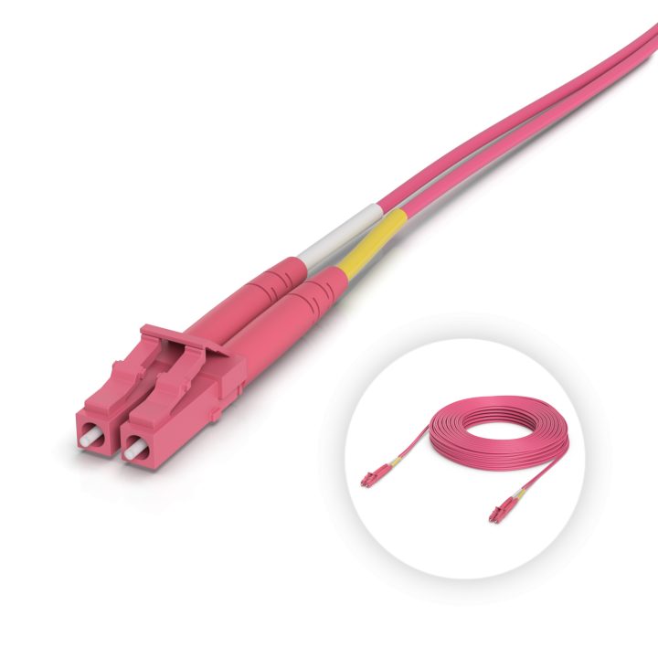Ubiquiti UACC-OFC-M2-LULU-30M 30m OM4 Duplex LC UPC Fiber Patch Cable