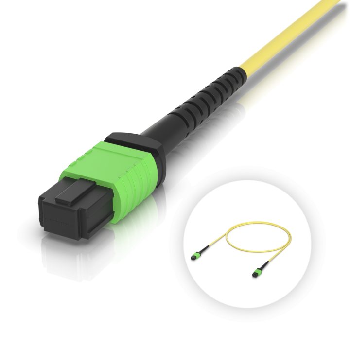 Ubiquiti UACC-OFC-SA-MPMP-1M OS4 MPO-12 APC Cable de fibra óptica de…