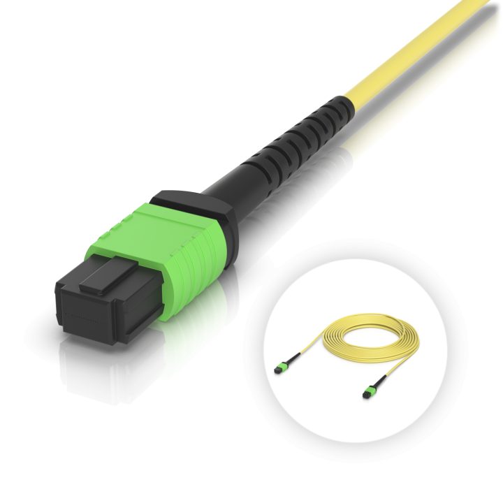 Ubiquiti UACC-OFC-SA-MPMP-10M OS4 MPO-12 APC Fiber Patch Cable