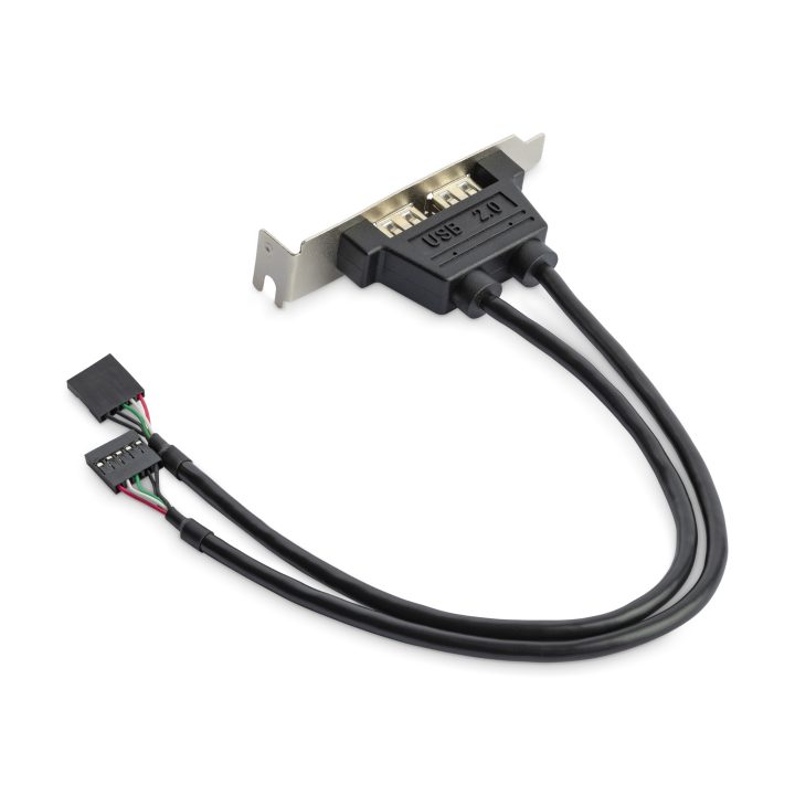 StarTech.com Cabezal Bracket Perfil Bajo de 2 puertos USB 2.0 con…
