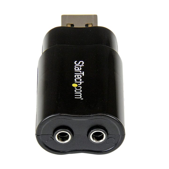 StarTech.com External USB Stereo Sound Card Adapter Converter - Black