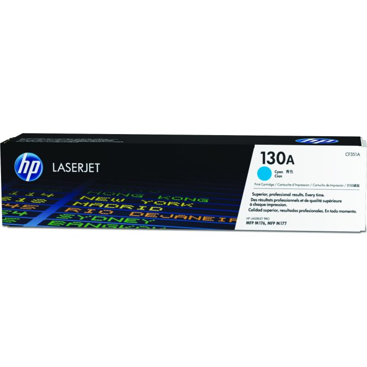 HP Cartucho de tóner original LaserJet 130A ciano