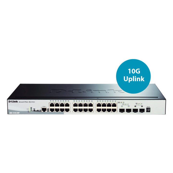D-Link DGS-1510-28P Managed L3 Gigabit Ethernet (10/100/1000) PoE…