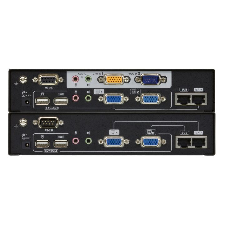 ATEN CE775 Audio/Video Extender AV Signal Transmitter and Receiver…