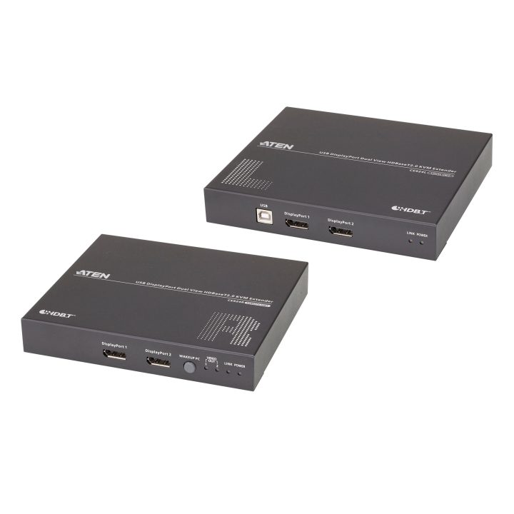 ATEN Extensor KVM USB DisplayPort de vista dupla HDBaseT™ 2.0 (4K a…