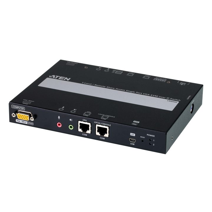 ATEN 1 switch KVM a través de IP VGA de un solo puerto para acceso a…