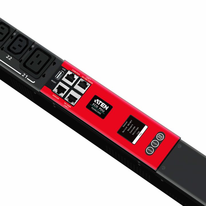 PDU comutada trifásica ATEN eco com 30 saídas 20A/16A
