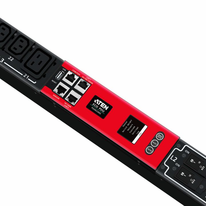 ATEN 30 A/32 A Three-Phase Switched PDU Eco with 30 Outlets