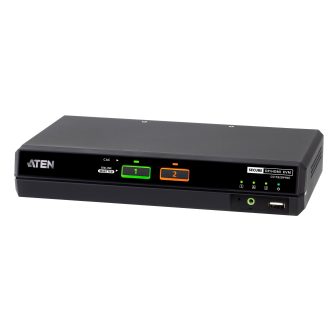 ATEN Comutador KVM universal seguro de 2 portas USB 5K…