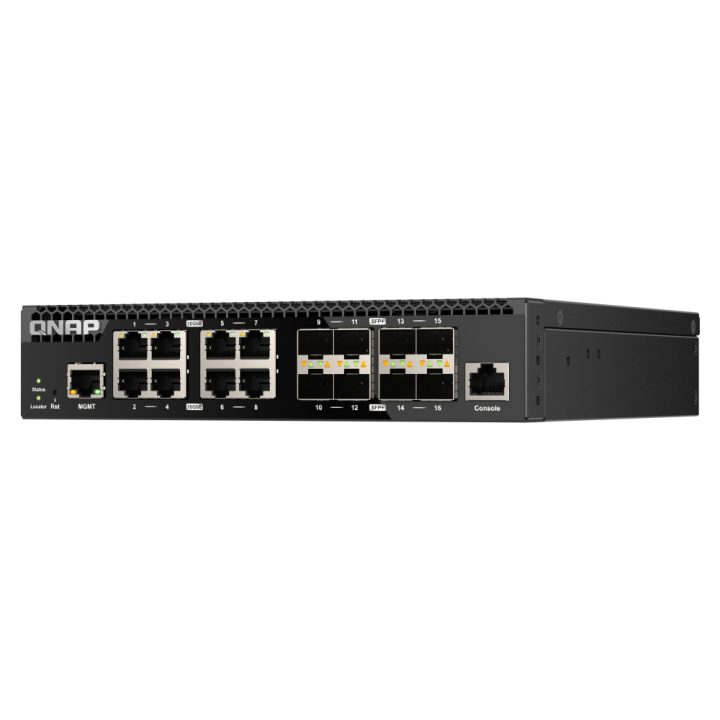 QNAP QSW-M3216R-8S8T Managed L2/L3 10G Ethernet (100/1000/10000) 1U…