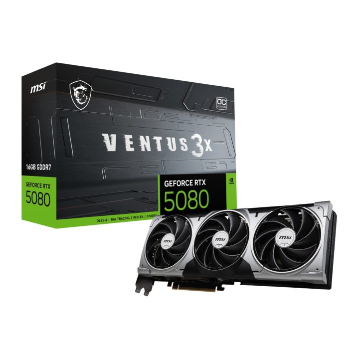 MSI VENTUS GeForce RTX 5080 16G 3X OC NVIDIA 16 GB GDDR7