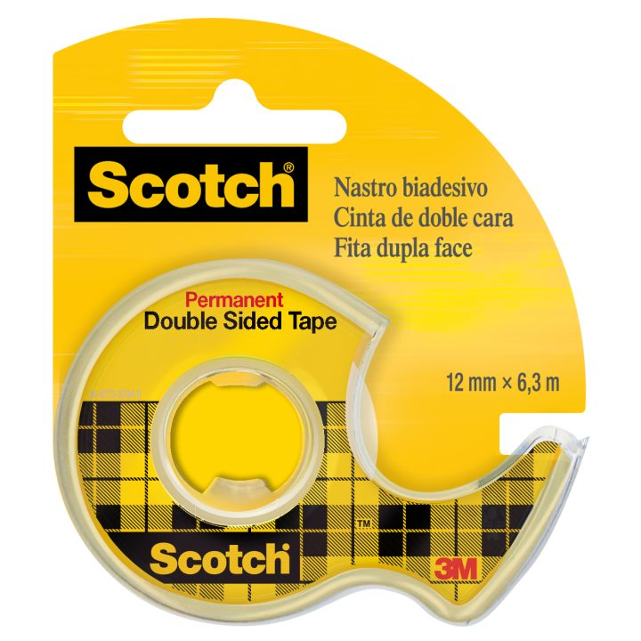 Rolo de fita adesiva dupla face 12,7mm x 6,3m com dispensador 136D…