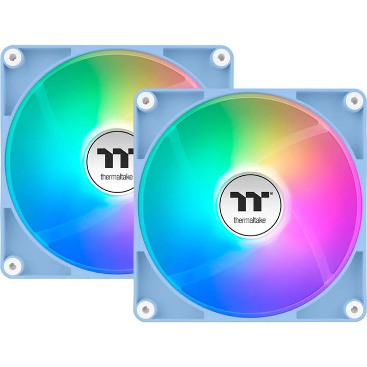 Thermaltake Matcha Green CT120 Computer Case Fan 12 cm Gray 2 pcs…