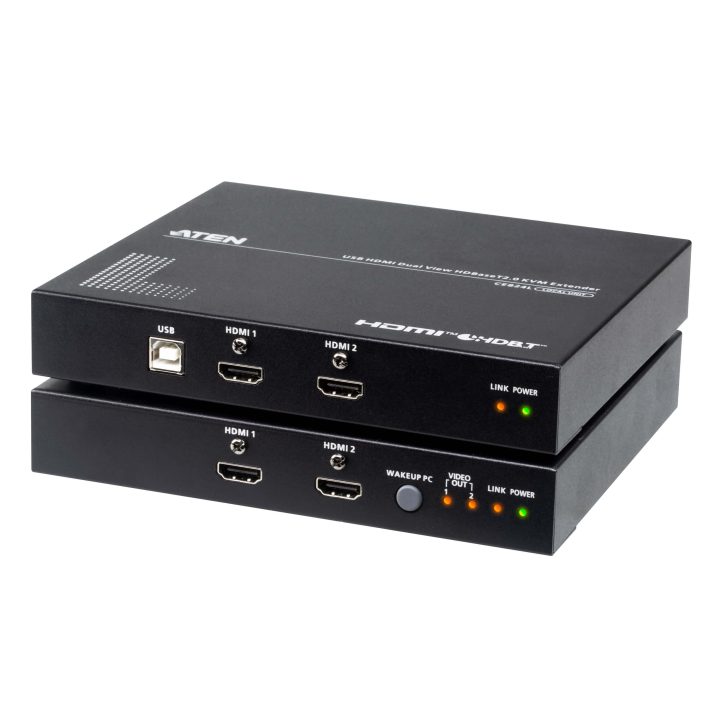 ATEN USB HDMI Dual View HDBaseT 2.0 KVM Extender (4K up to 100 m for…