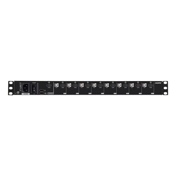 ATEN 8-Port USB HDMI LCD Console with Single Rail