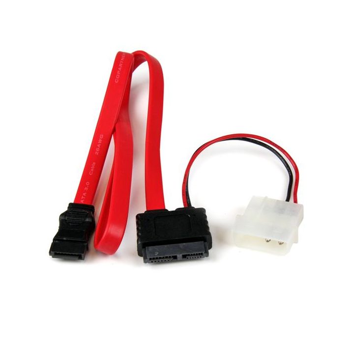 StarTech.com Slimline 13-Pin SATA to LP4 and SATA Cable Adapter