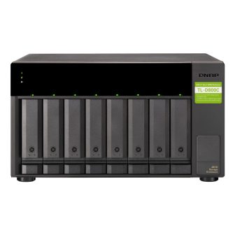 QNAP TL-D800C External Hard Drive Enclosure HDD/SSD Enclosure Black…