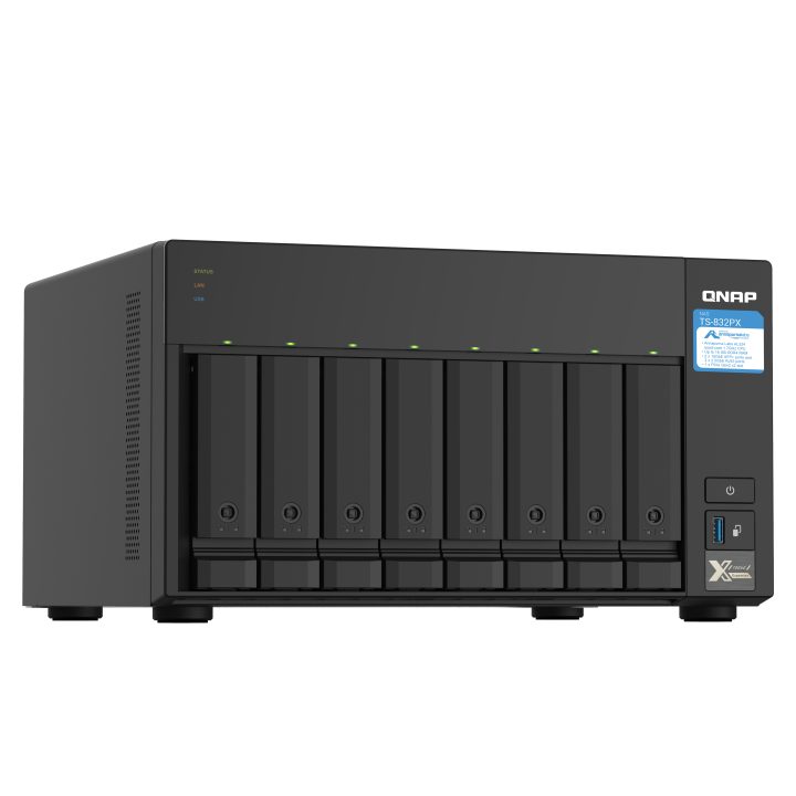 QNAP TS-832PX NAS Tower Annapurna Labs AL324 4 GB DDR4 0 TB QNAP…