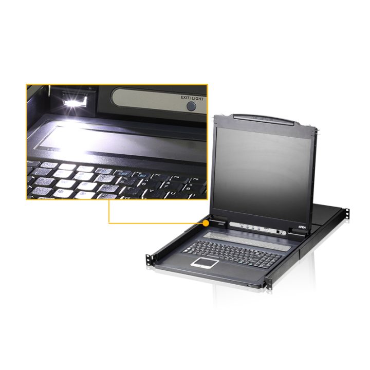 ATEN CL1308N-ATA-AU consola de rack 19" Negro 1U