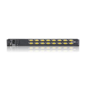 ATEN Consola LCD single rail com switch KVM integrado VGA PS/2-USB de…