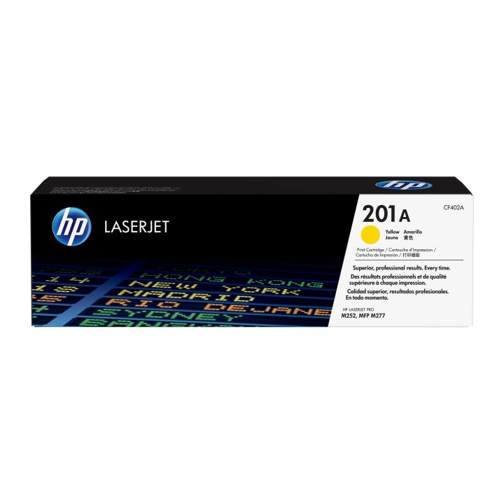 HP Cartucho de tóner original LaserJet 201A amarillo
