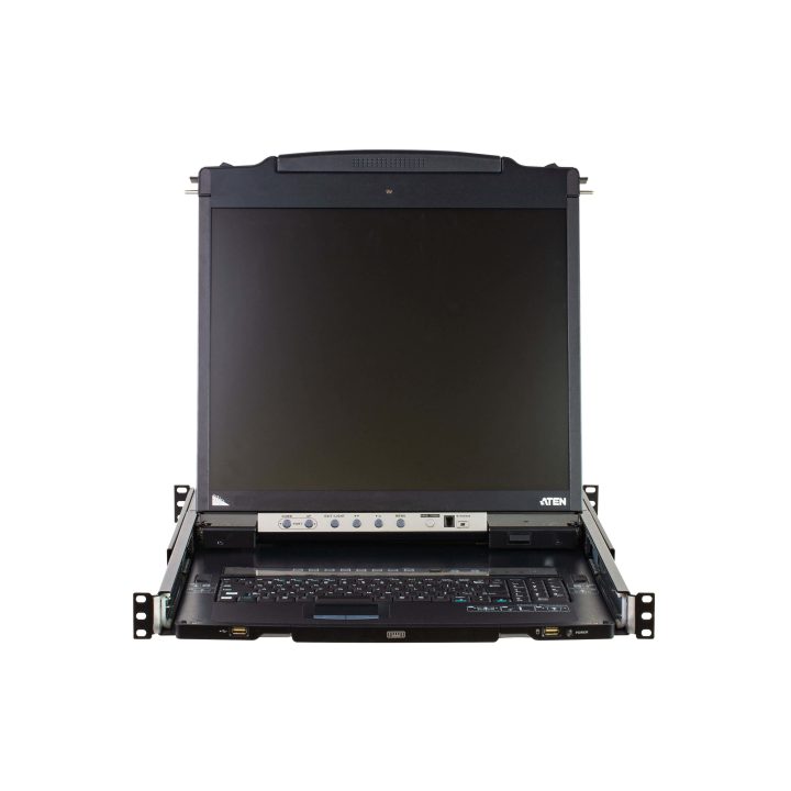 ATEN Consola LCD dual rail com switch KVM integrado VGA PS/2-USB de 8…