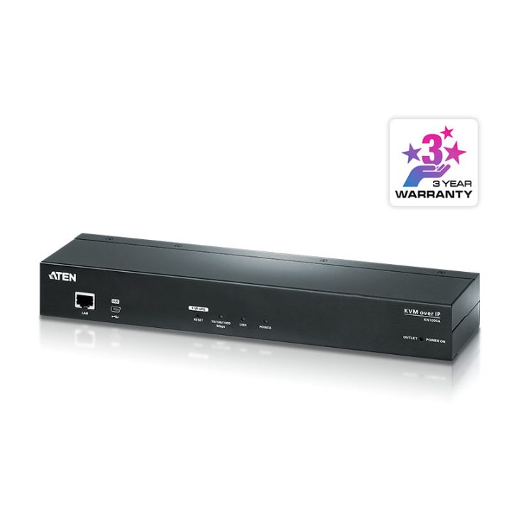 ATEN Unidad de control KVM por IP VGA de un puerto (1920 x 1200) de…