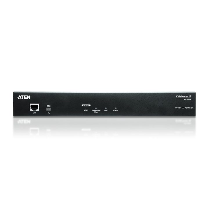 ATEN Unidade de controlo KVM por IP VGA de um porto (1920 x 1200)…