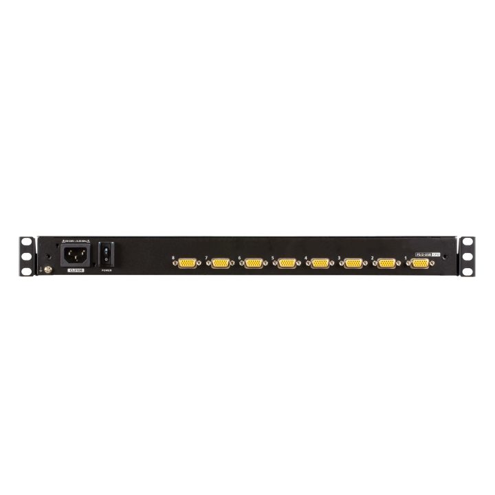 ATEN Consola LCD panorámica single rail con switch KVM integrado VGA…