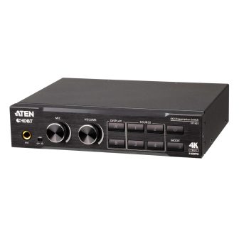 ATEN True 4K Presentation Switch 4 x 2 with Video Scaler, DSP and…