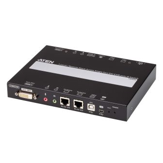ATEN Unidade de controlo KVM por IP DVI de um porto (1920 x 1200) com…