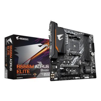 GIGABYTE B550M AORUS ELITE Placa base - Procesadores AMD Ryzen 5000…