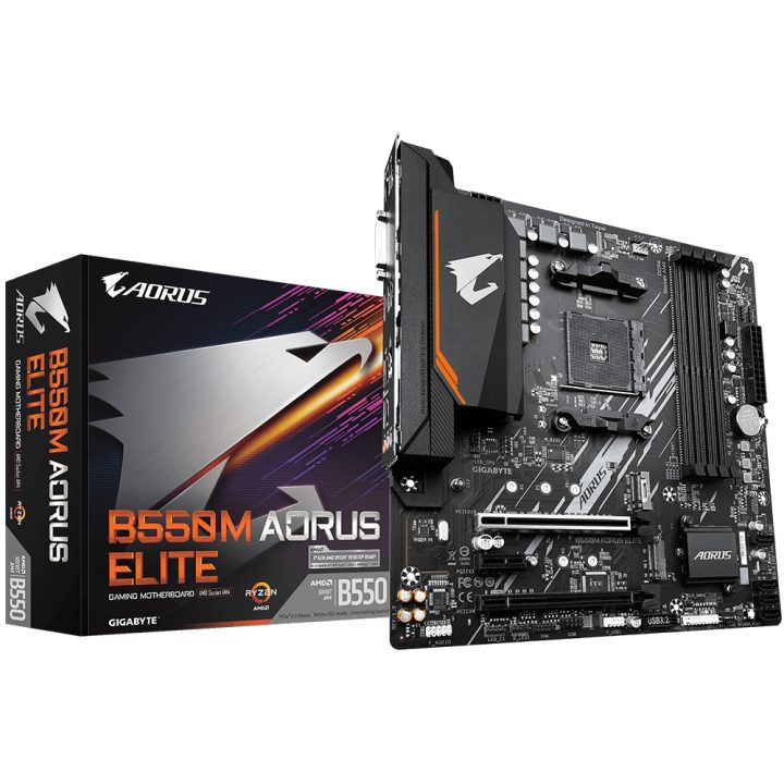 GIGABYTE B550M AORUS ELITE Motherboard - Processadores AMD Ryzen…