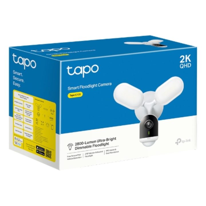 TP-Link Tapo C720 Outdoor IP Security Camera 2560 x 1440 Pixels Wall