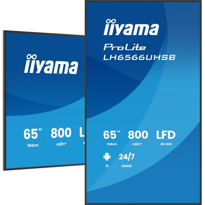 iiyama LH6566UHSB-B1AG pantalla de señalización Pantalla plana para…