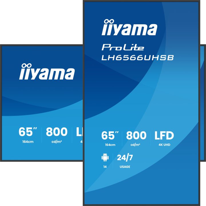 iiyama LH6566UHSB-B1AG pantalla de señalización Pantalla plana para…